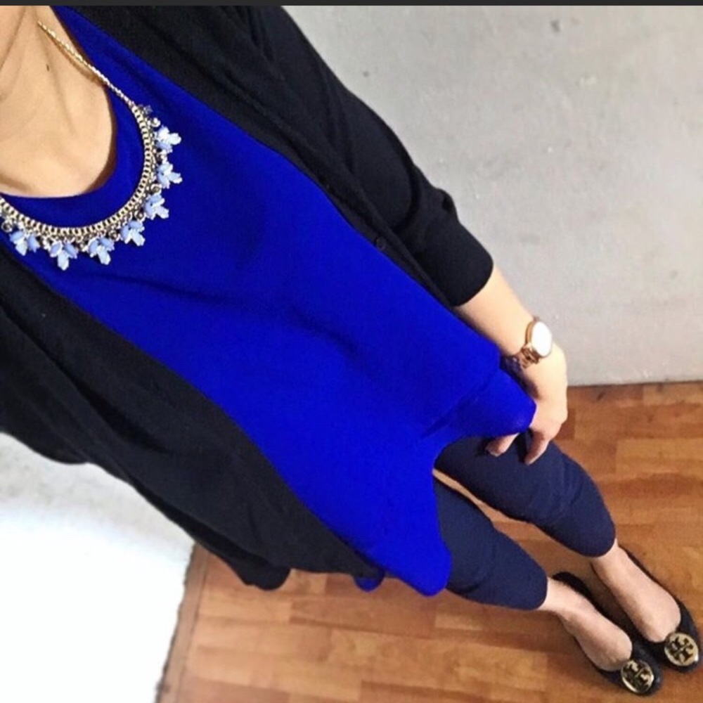 Cobalt blue layered tank